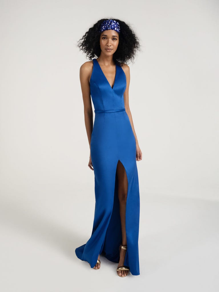 Zalando Vestido Rayas Dolores Promesas Vestido Escote Pico Fiesta