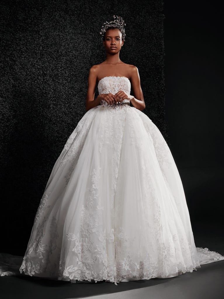 LUCIENNE, Strapless princess wedding dress